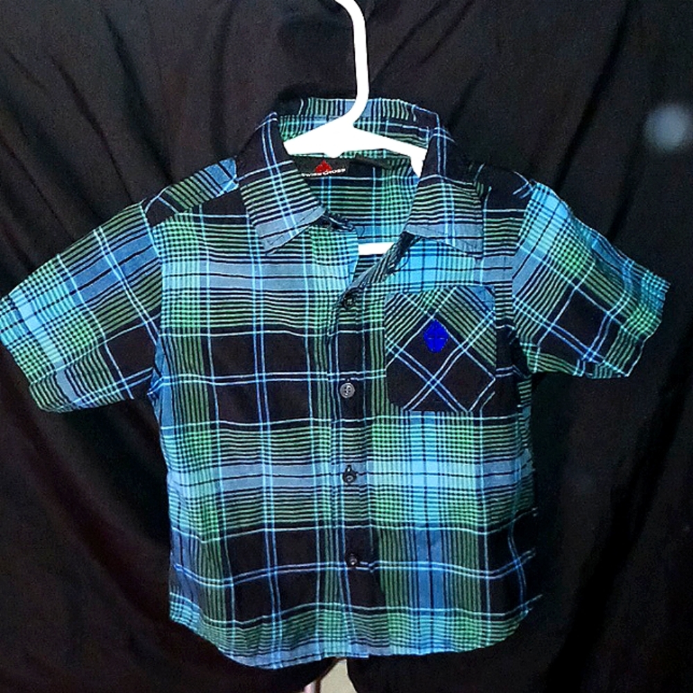 Swiss Cross Boys 24m button up shirt.